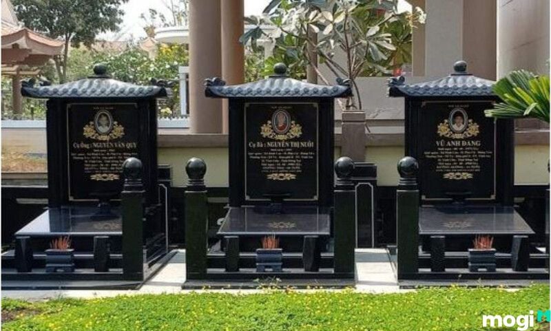 mẫu mộ xây gạch đẹp đơn giản