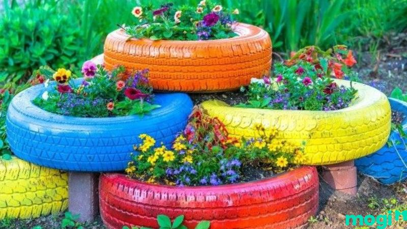 xây bồn hoa trước nhà