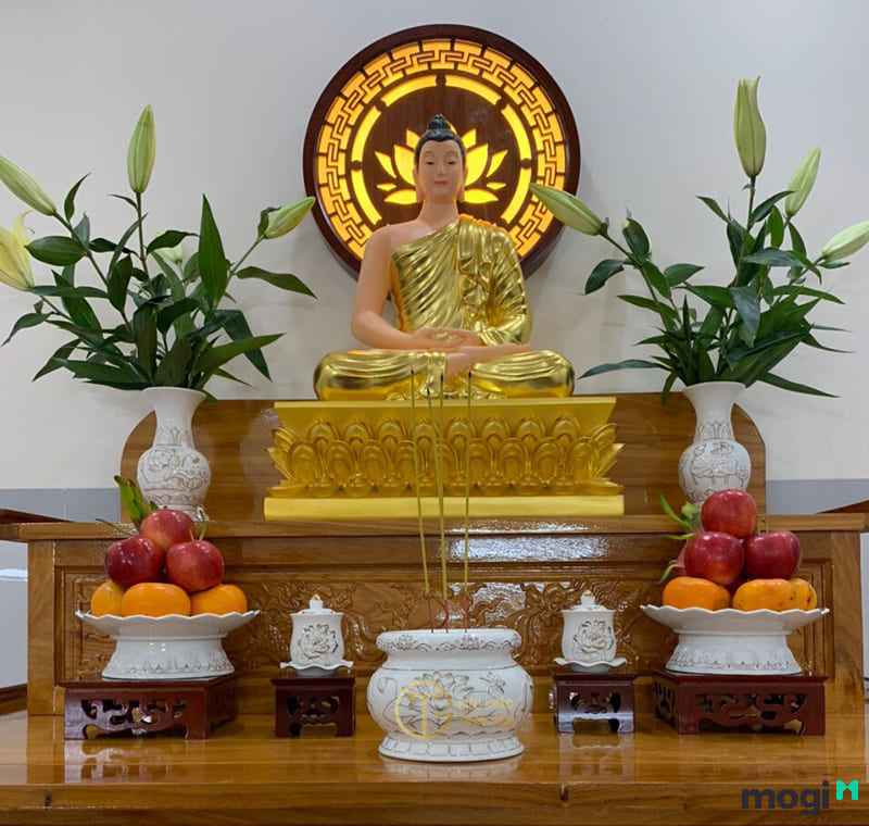 bàn thờ phật đơn giản