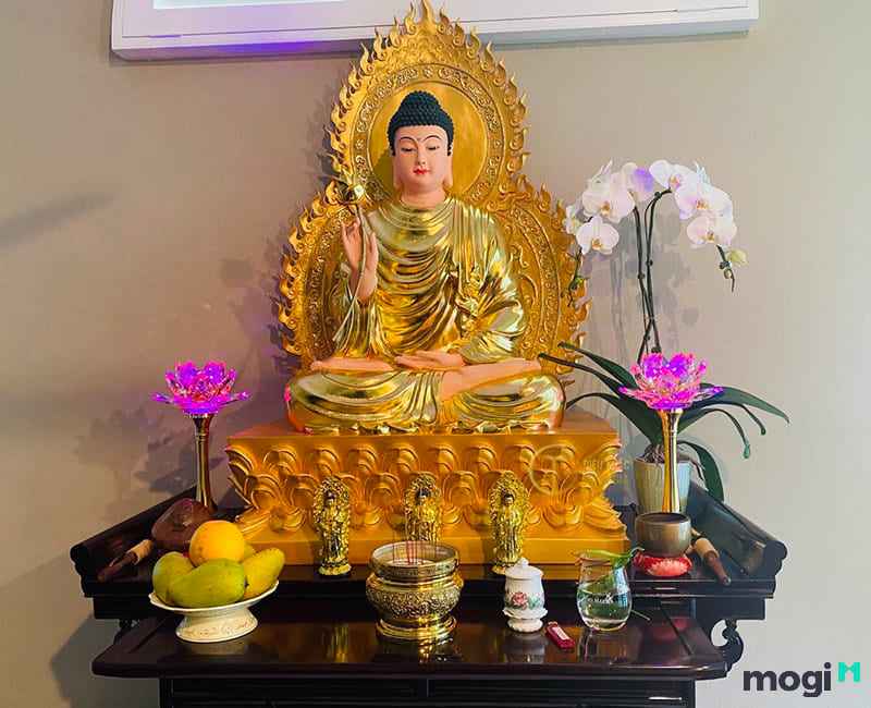 bàn thờ phật đơn giản