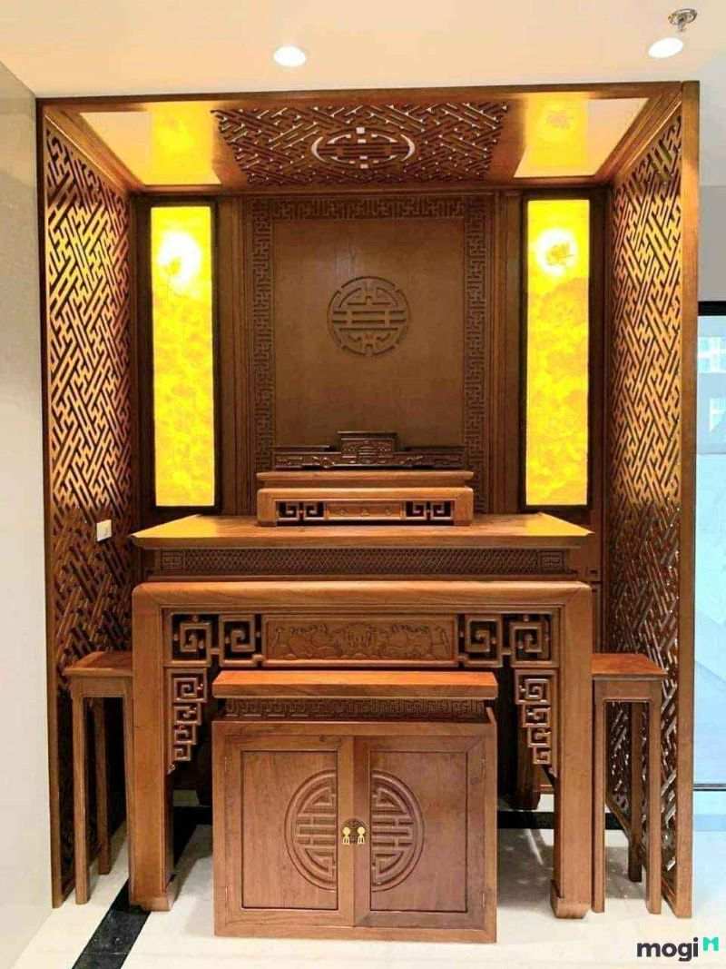 bàn thờ phật đơn giản