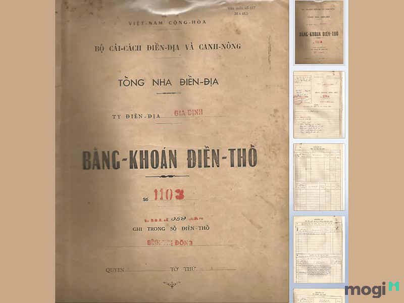 bằng khoán đất