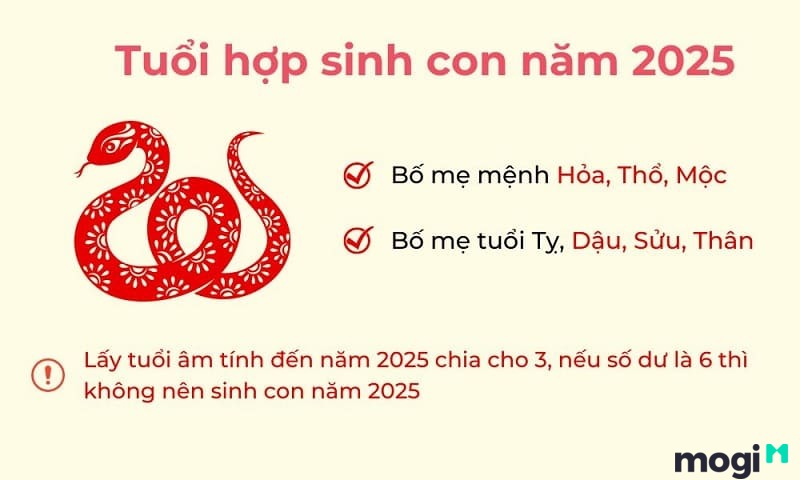 Tham khảo 2025 mệnh gì và tuổi bố mẹ hợp mệnh