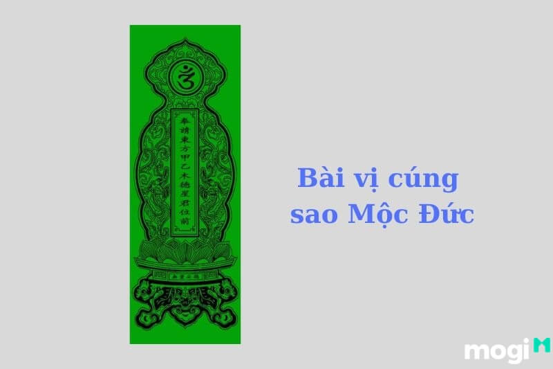 Sao Mộc Đức Tốt Hay Xấu? Cách Cúng Sao Giải Hạn Và Văn Khấn Chi Tiết Nhất! 11 Bài vị cúng sao Mộc Đức màu xanh