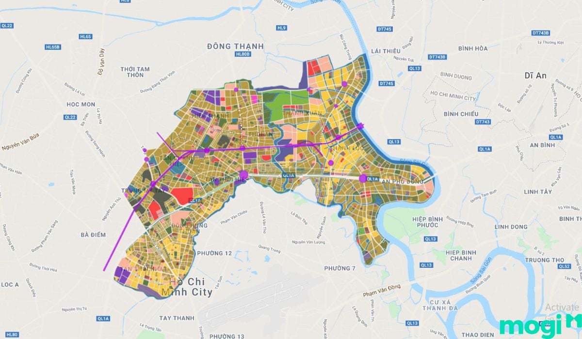 Bản đồ hành chính Quận 12