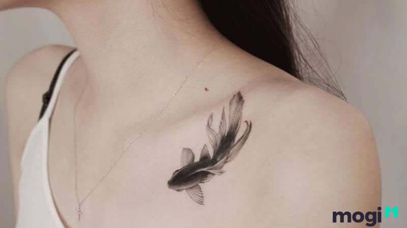 Xăm hình cá chép với ý nghĩa mang đến suôn sẻ, thành công, may mắn