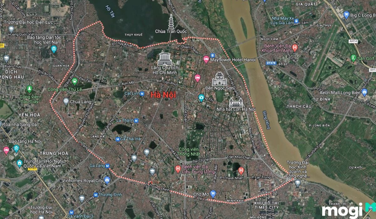 Vị trí địa lý Hà Nội