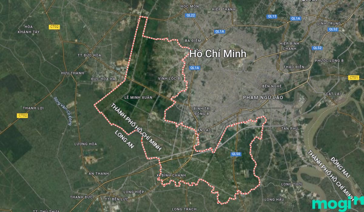 Vị trí địa lý Bình Chánh