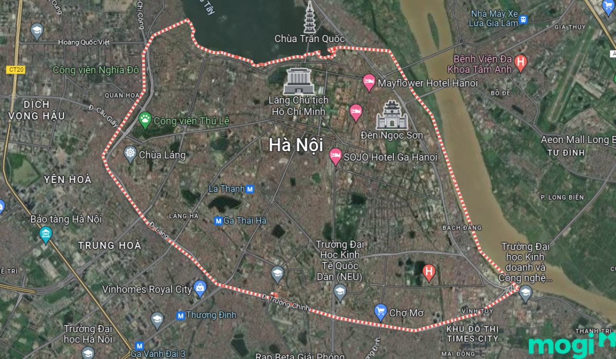 Vị trí địa lý cho thuê nhà trọ Hà Nội