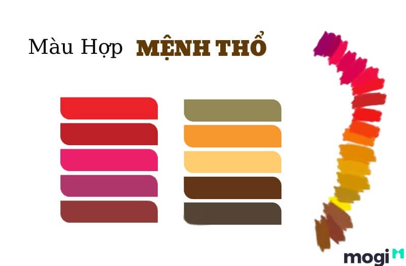 Sinh năm 2029 hợp màu thuộc mệnh Thổ, Hỏa. 