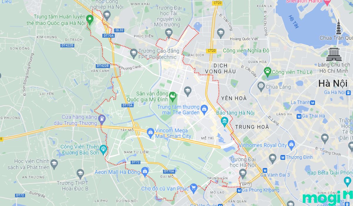 Vị trí Nam Từ Liêm