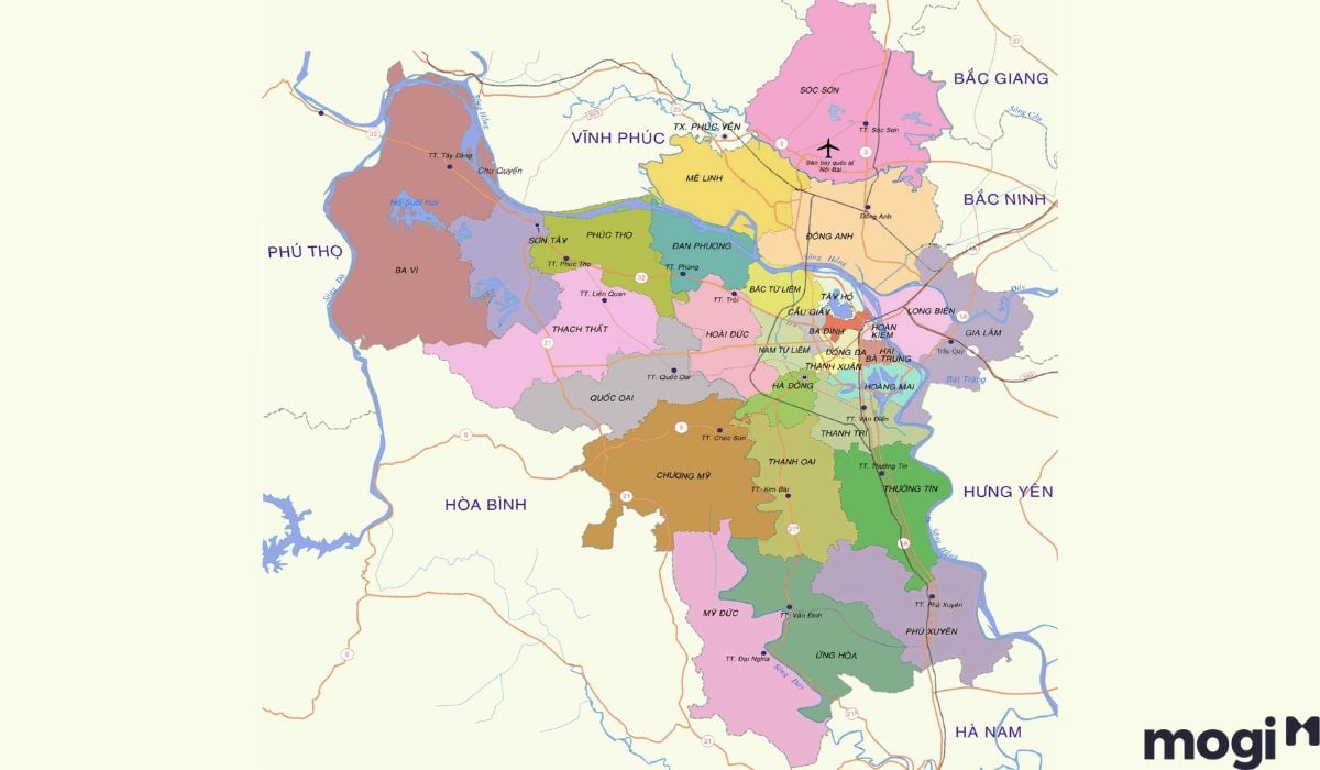 Vị trí địa lý Hà Nội