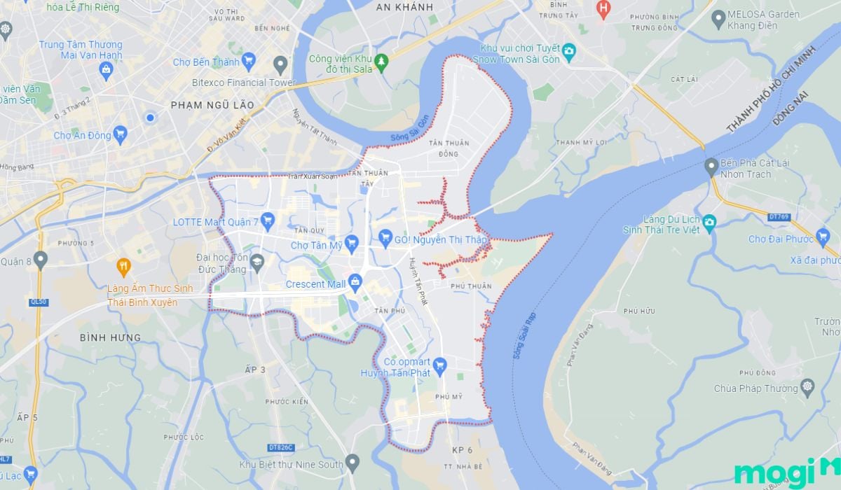 Vị trí địa lý quận 7