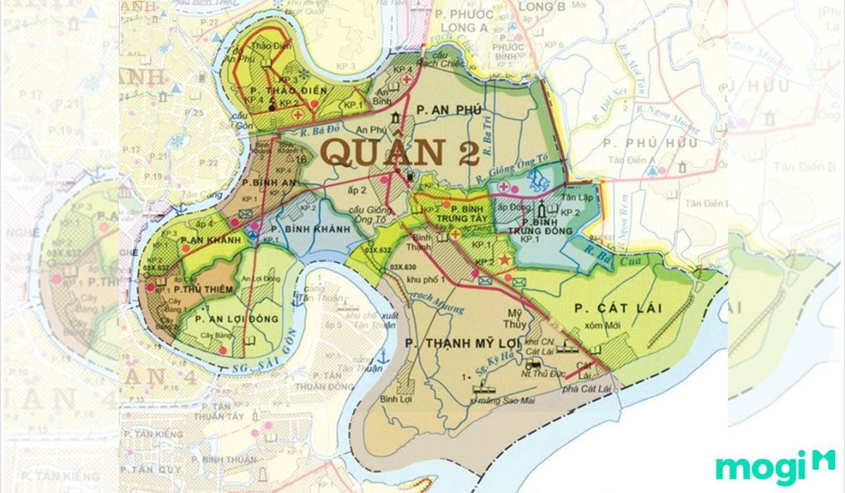 Vị trí địa lý quận 2