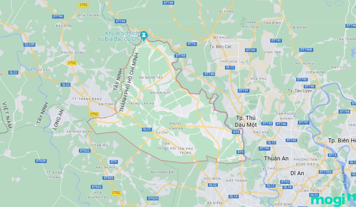 Vị trí Củ Chi
