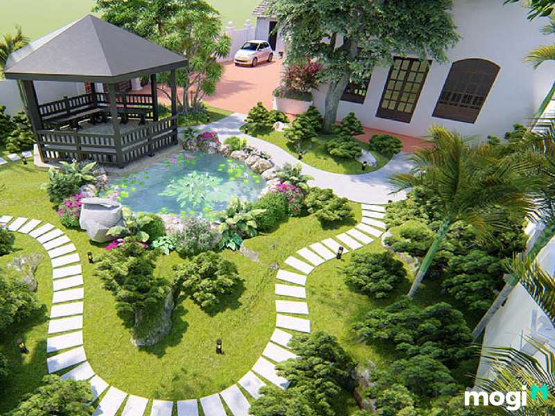 Vật liệu sân vườn phải đồng nhất