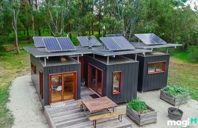 Mẫu nhà container ghép quy mô phù hợp để phục vụ khách du lịch, làm nhà hàng, khách sạn.