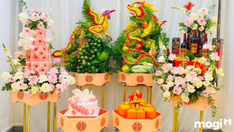 Mâm quả đám cưới miền Tây
