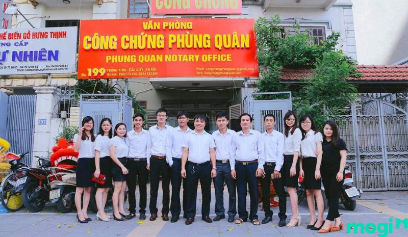 Văn phòng công chứng phùng quân nằm ở quận Cầu Giấy
