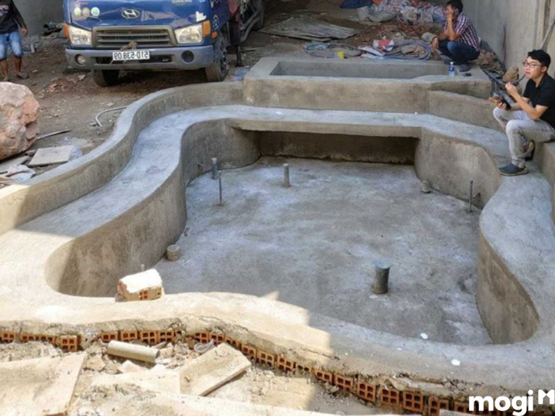 tự làm hồ cá sân vườn