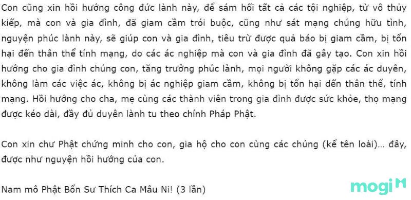 nghi thức phóng sanh