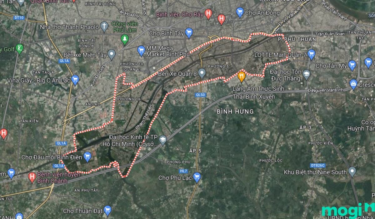 Vị trí quận 8