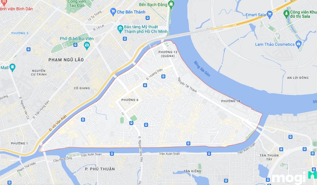 Vị trí địa lý quận 4