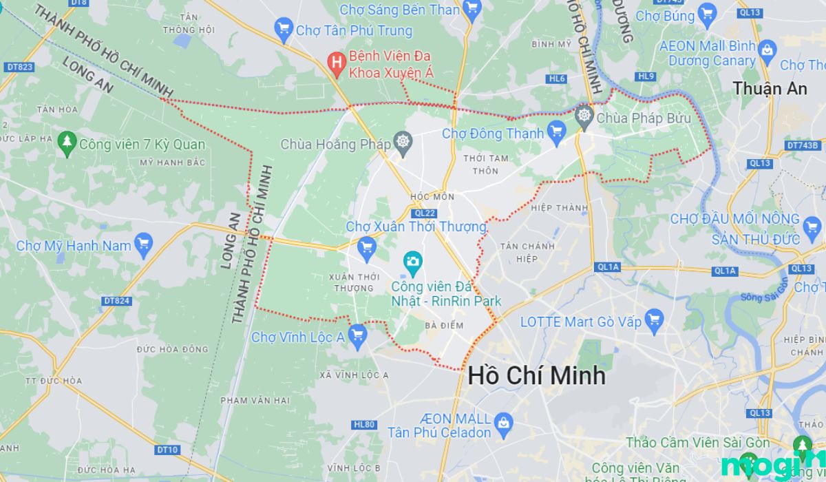 Địa lý Hóc Môn