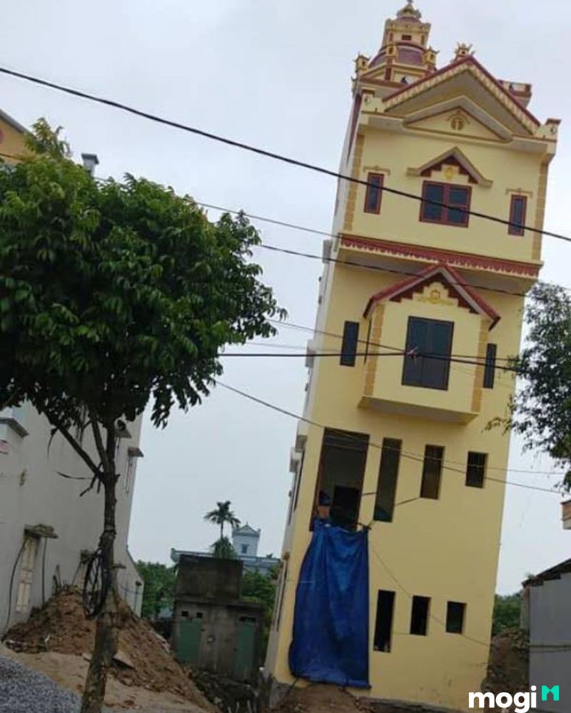 xử lý nhà nghiêng