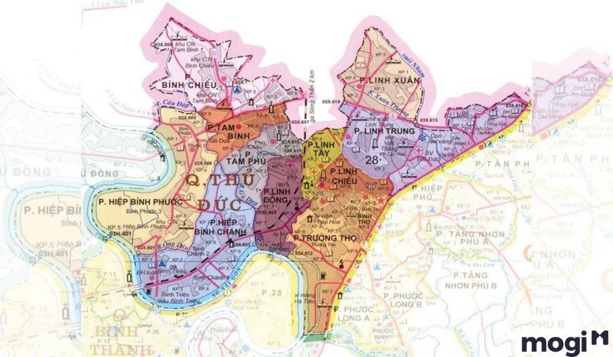 Vị trí địa lý Quận Thủ Đức