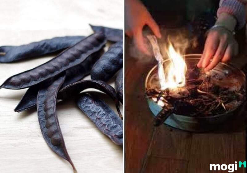Đốt hạt bồ kết để xua đi âm khí.