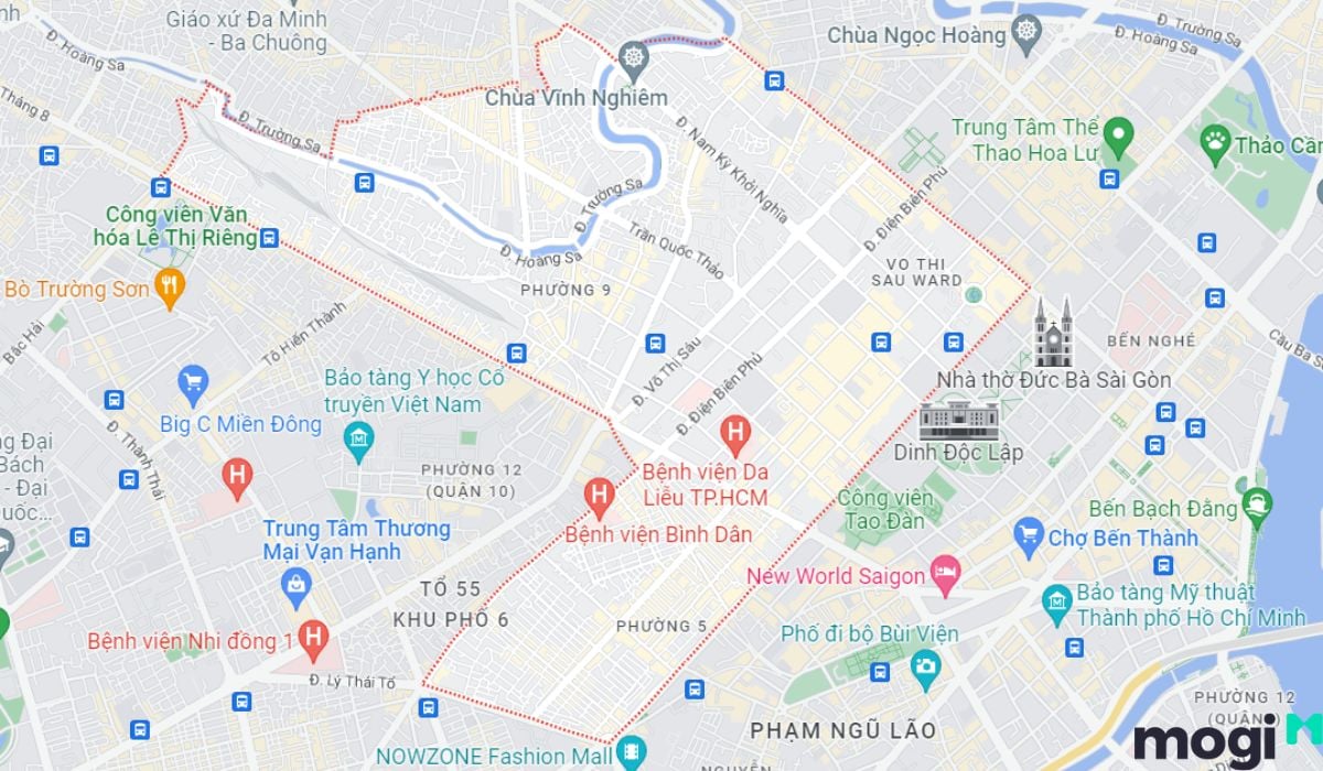 vị trí địa lý quận 3