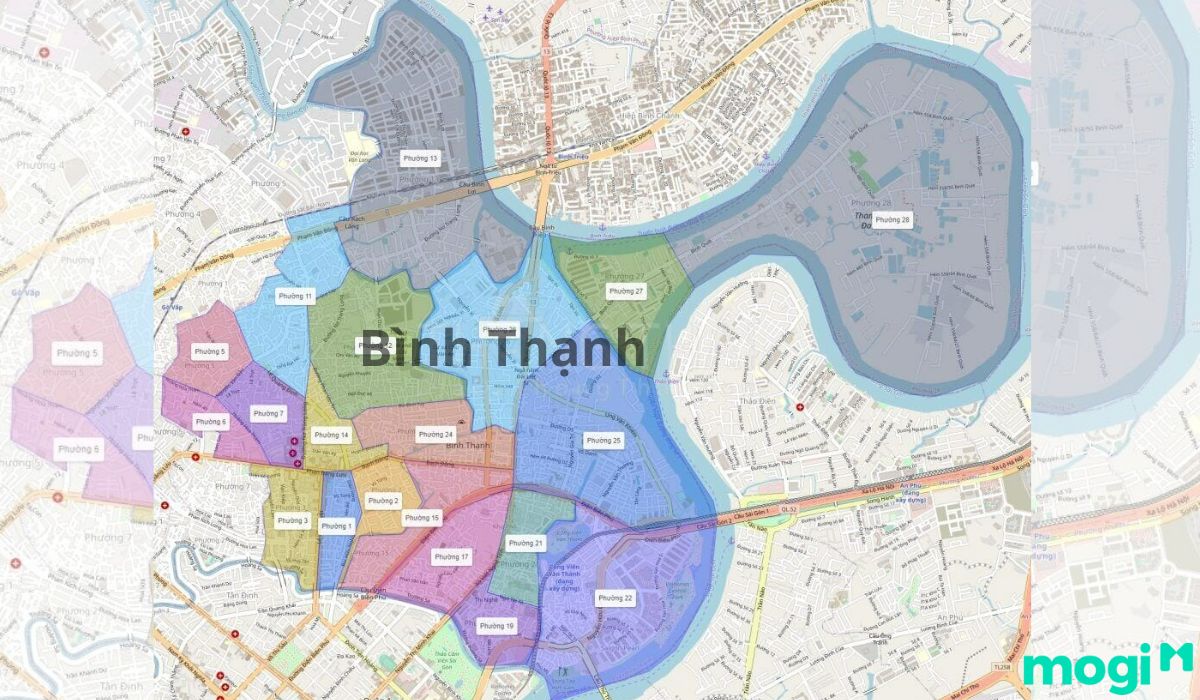 Bản đồ địa lý Quận Bình Thạnh