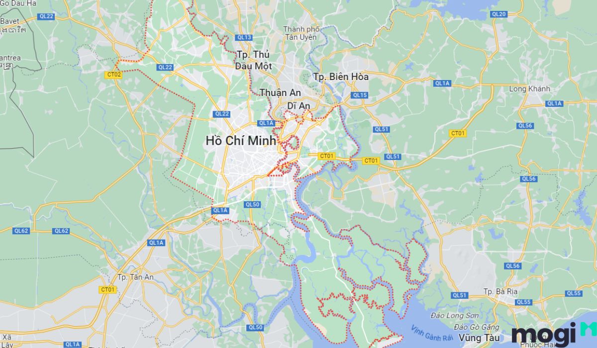 Vị trí địa lý TP.HCM