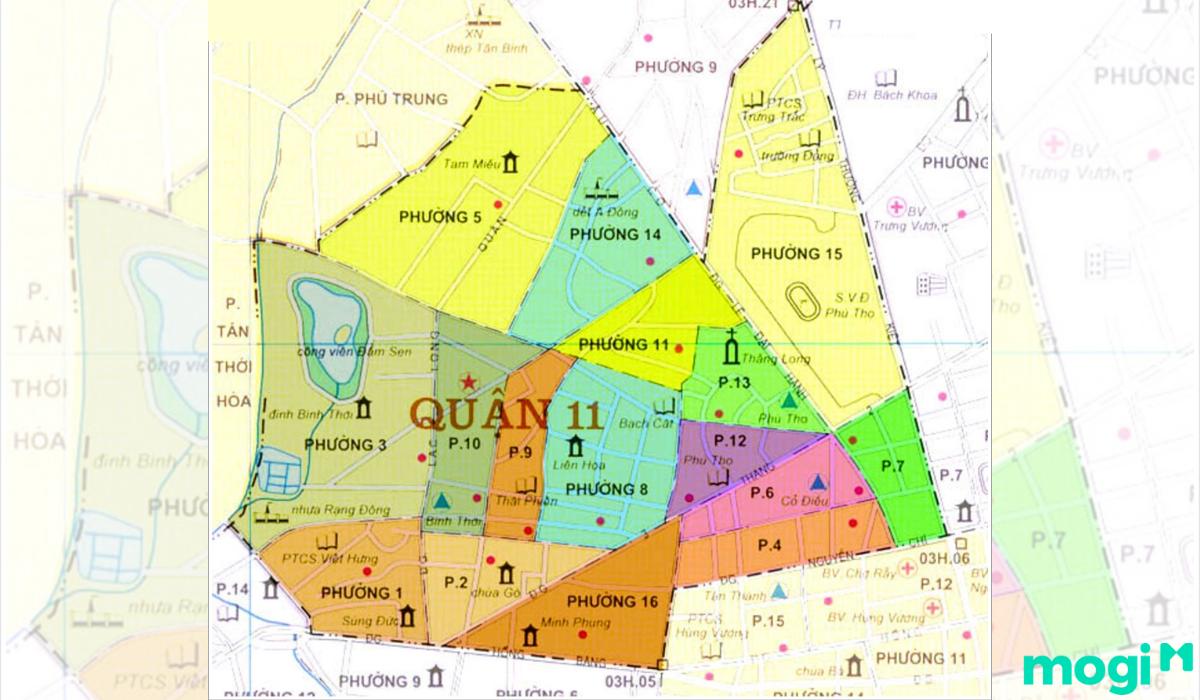 Bản đồ quận 11