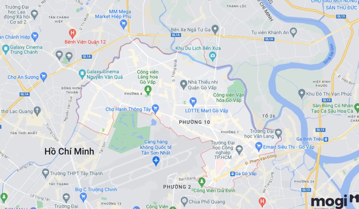 Vị trí địa lý gò vấp