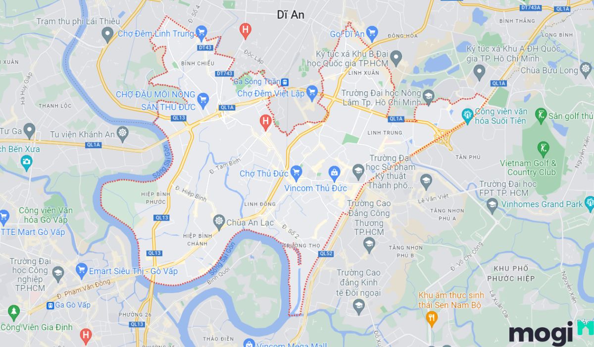 Vị trí TP.Thủ Đức
