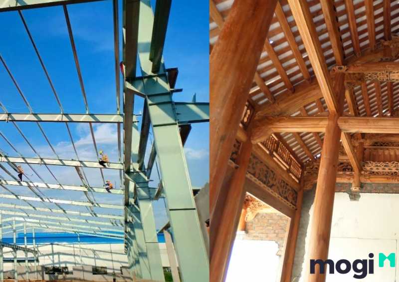 Xà gồ là gì? So sánh xà gồ thép và xà gồ gỗ
