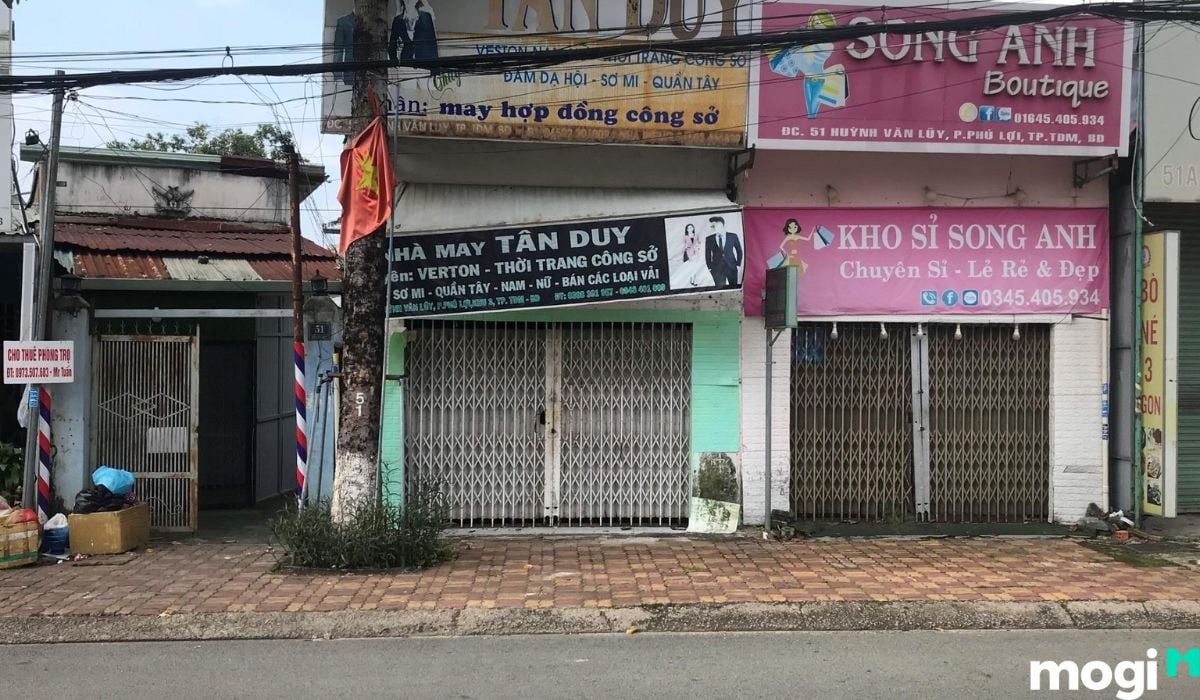 Loại hình cho thuê mặt bằng Bình Dương