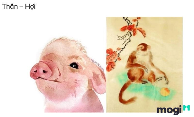 Tuổi Thân xung hại với tuổi Hợi nằm
