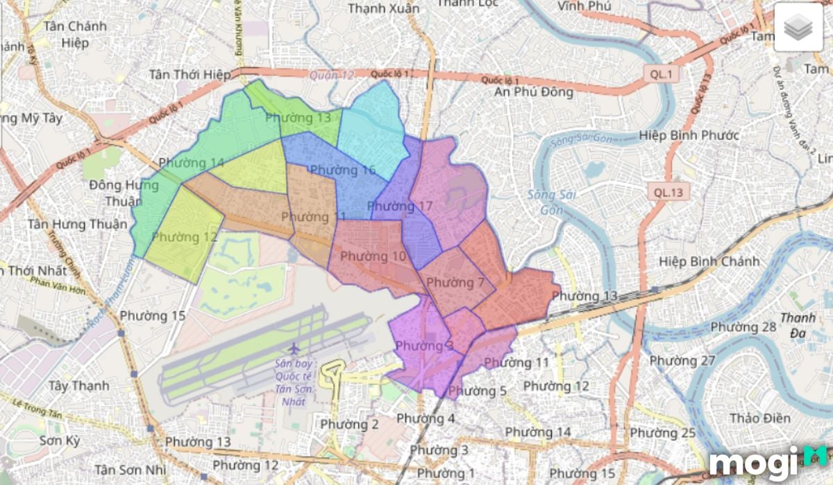 Đơn vị hành chính và diện tích quận 10