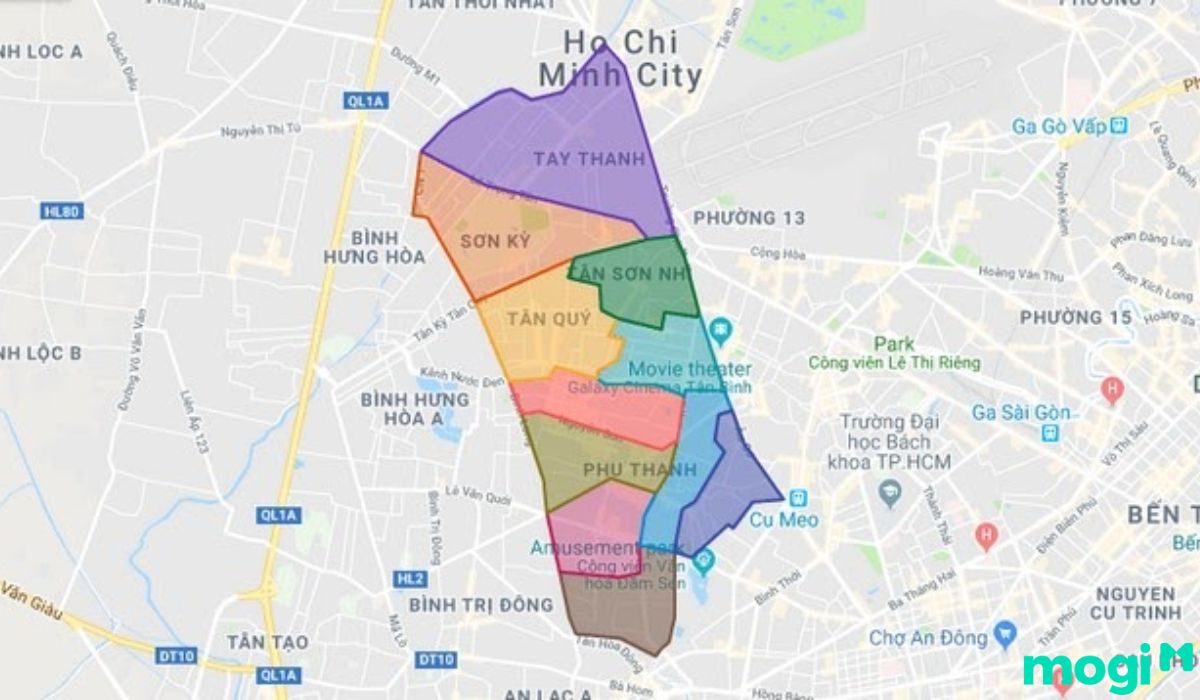 Vị trí Quận Tân Bình