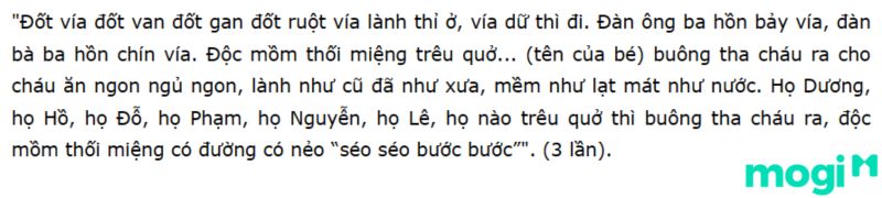 Câu khấn đốt vía cho trẻ sơ sinh