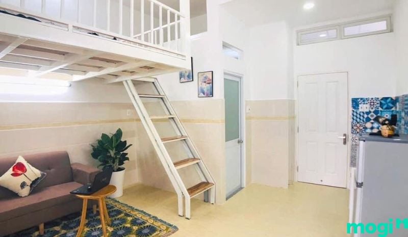 Mẫu 1: Thiết kế phòng trọ 16m2 có gác