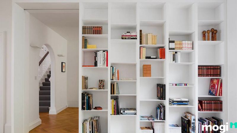 Cách xếp sách đẹp đơn giản