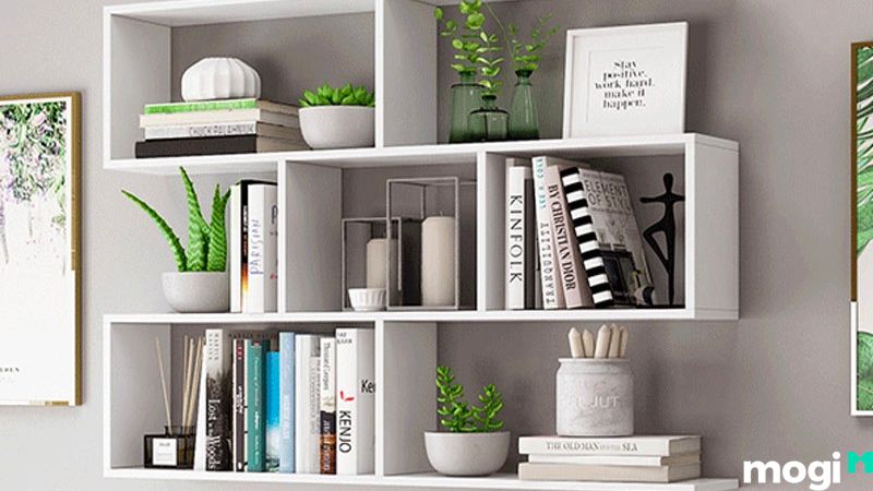 Cách xếp sách đẹp đơn giản