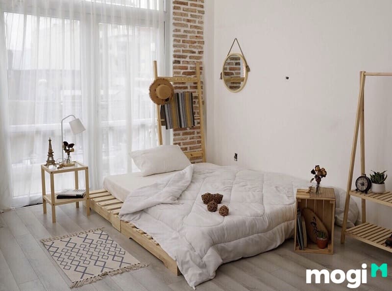 Giường ngủ từ Pallet là mẫu giường vô cùng đơn giản và tiết kiệm chi phí