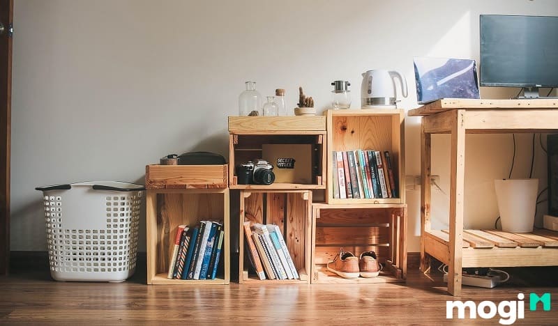 Kệ được sángg tạo từ gỗ Pallet