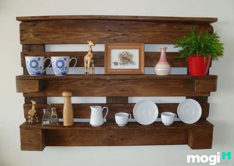 Sáng tạo từ gỗ Pallet thành kệ treo tường vừa đẹp, vừa không tốn chi phí