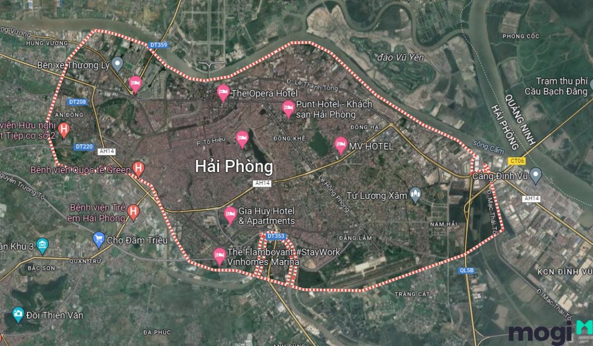 Vị trí địa lý của Hải Phòng